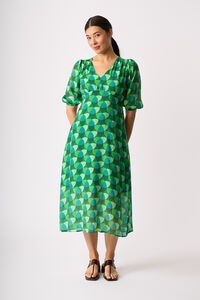Memo V Neck Feature Dress