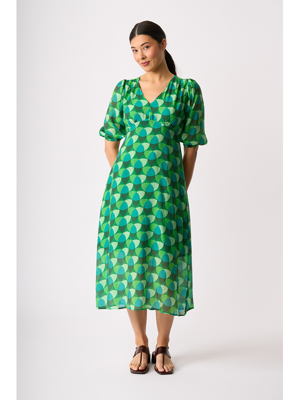 Memo V Neck Feature Dress