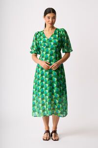 Memo V Neck Feature Dress