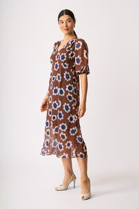 Memo V Neck Feature Dress
