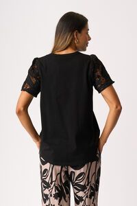 Memo Contrast Sleeve Top