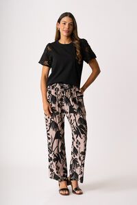 Memo Contrast Sleeve Top