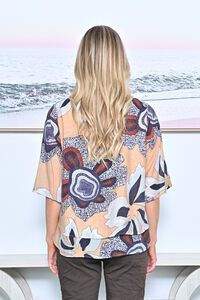 La Mode Double Layer Floral Top