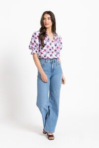 Leila + Luca Violet Bloom Honey Blouse