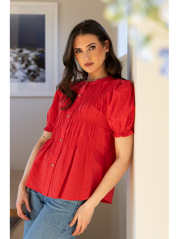 Seeking Lola Raspberry Bonita Shirt