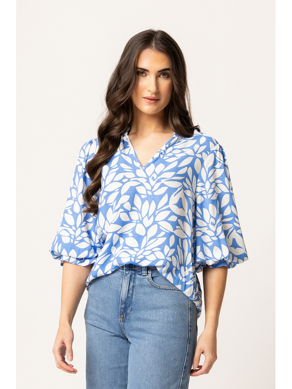 Seeking Lola Blue Lagoon Graceful Top