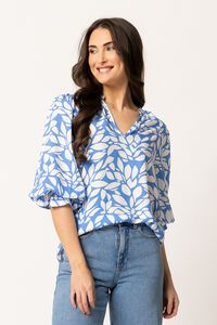 Seeking Lola Blue Lagoon Graceful Top