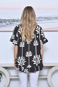 New U Hi Low Ruffle Cuff Top