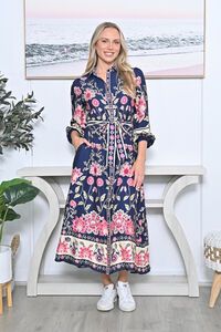 New U Midi Shirt Dress