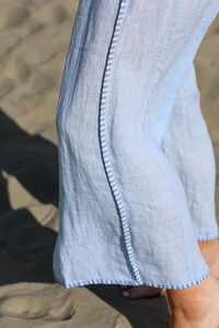 AE Luxe Contrast Stitching Linen Pant