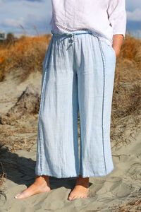 AE Luxe Contrast Stitching Linen Pant