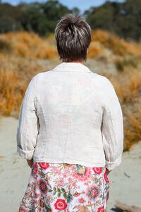 AE Luxe One Button Linen Jacket