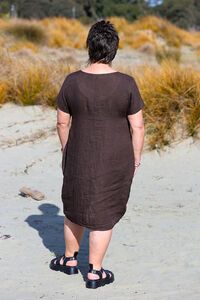 AE Luxe Plain Linen Baggy Dress