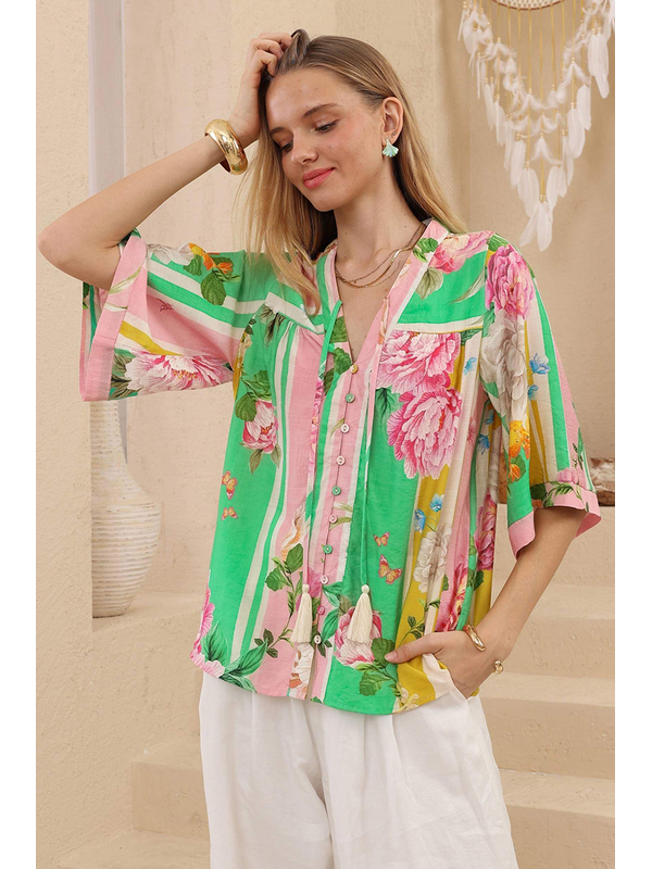 Iris Maxi Amara Kimono Top
