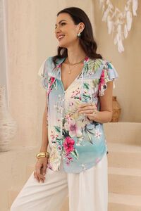 Iris Maxi Kalani Tropical Top