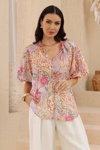 Iris Maxi Odette Damask Top