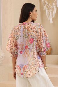 Iris Maxi Odette Damask Top