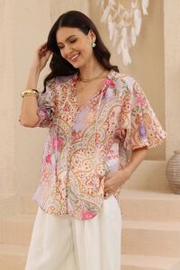Iris Maxi Odette Damask Top