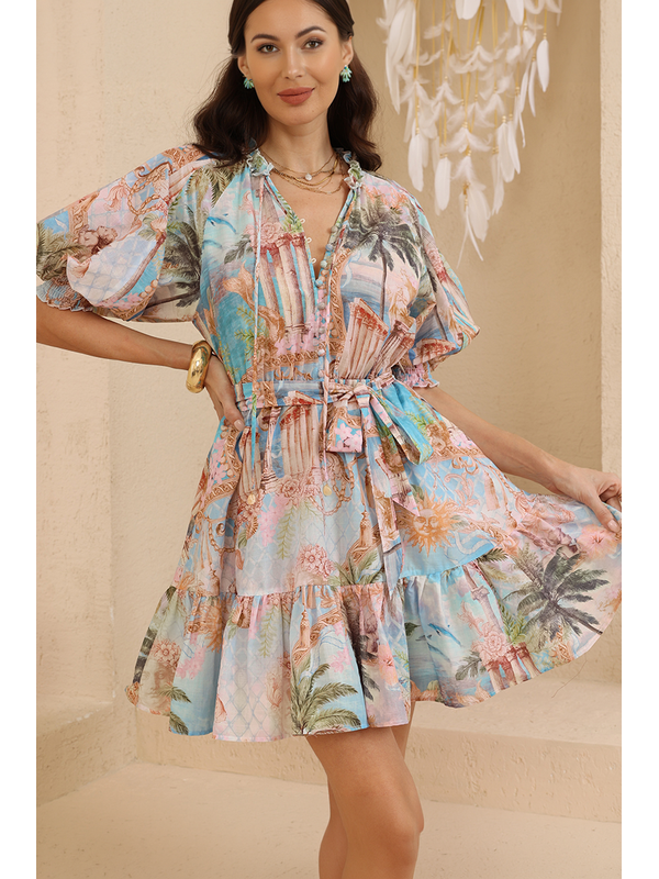 Iris Maxi Aphrodite Coastal Dress