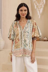 Iris Maxi Genevieve Tapestry Top