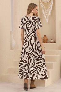 Iris Maxi Savannah Zebra Maxi Dress