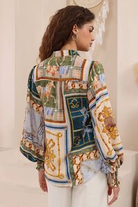 Iris Maxi Josephine Scarf Print Shirt