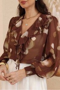 Iris Maxi Genevieve Ruffle Blouse