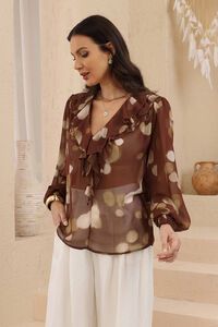 Iris Maxi Genevieve Ruffle Blouse