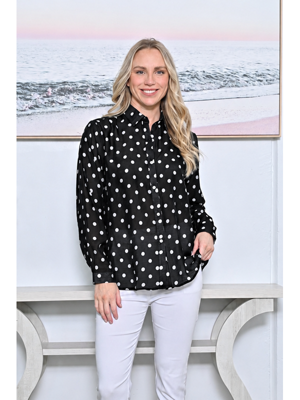 La Mode Polka Dot Shirt