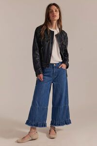 Smaibulun Ruffle Detail Hem Jean
