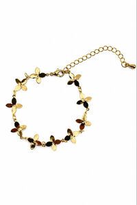 Tiger Tree Gold Flower Garland Bracelet