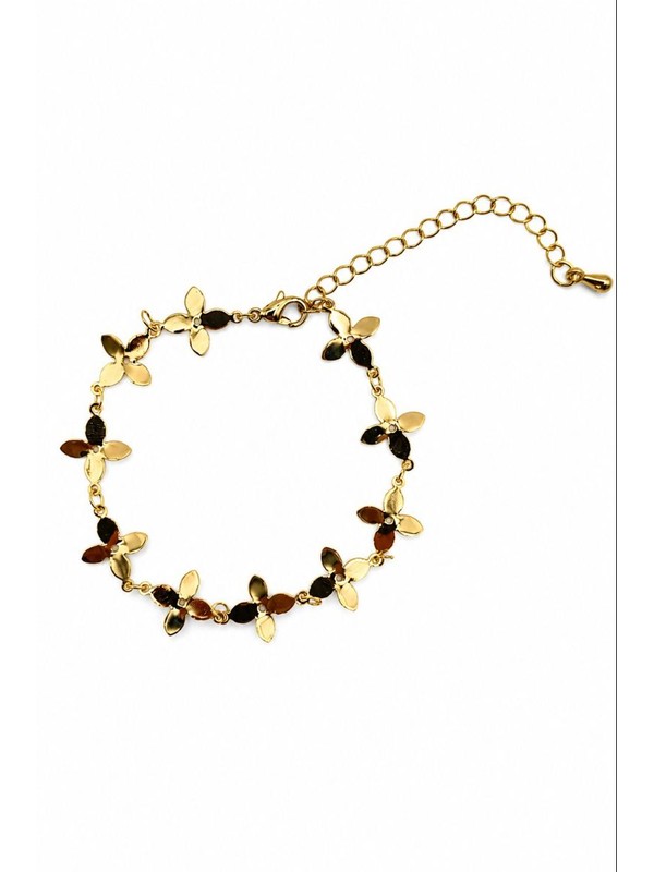 Tiger Tree Gold Flower Garland Bracelet