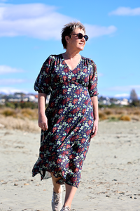Memo V Neck Feature Dress