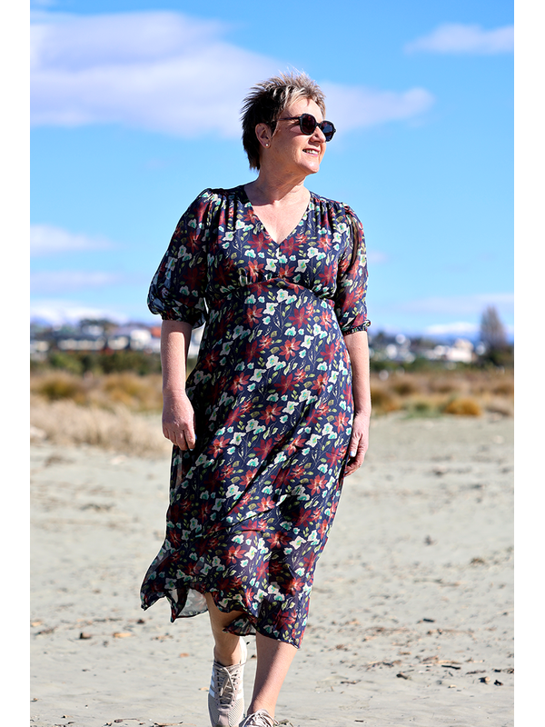Memo V Neck Feature Dress