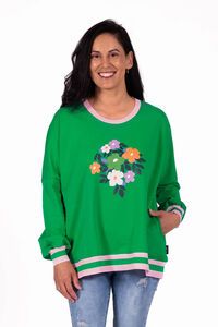 Jellicoe Sweatshirt Green Bunch