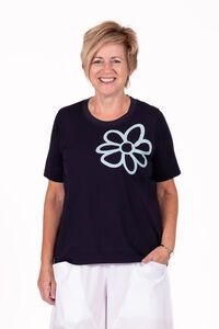 Jellicoe Basic Tee Navy Flower