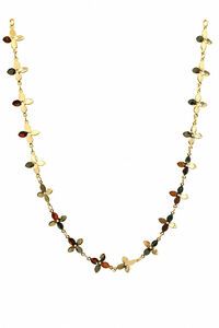Tiger Tree Gold Flower Garland Necklace