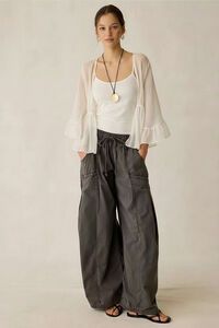 Smaibulun Drawstring Denim Cargo Jean