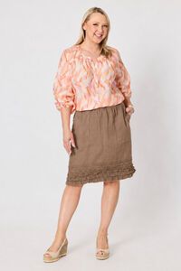 Gordon Smith Mimi Ruffle Hem Skirt