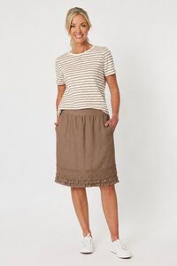 Gordon Smith Mimi Ruffle Hem Skirt