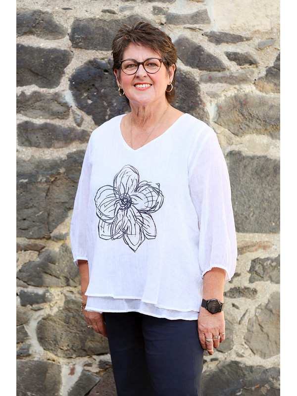 Clarity Camellia Top
