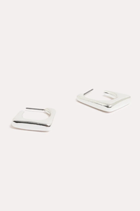 Adorne Square Edge Mini Metal Hoops Earrings