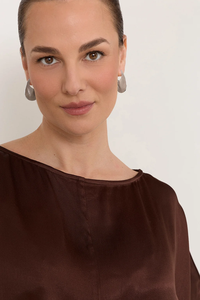 Adorne Curved Front Hoop Style Earrings