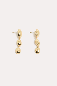 Adorne Metal Pod Drop Earrings