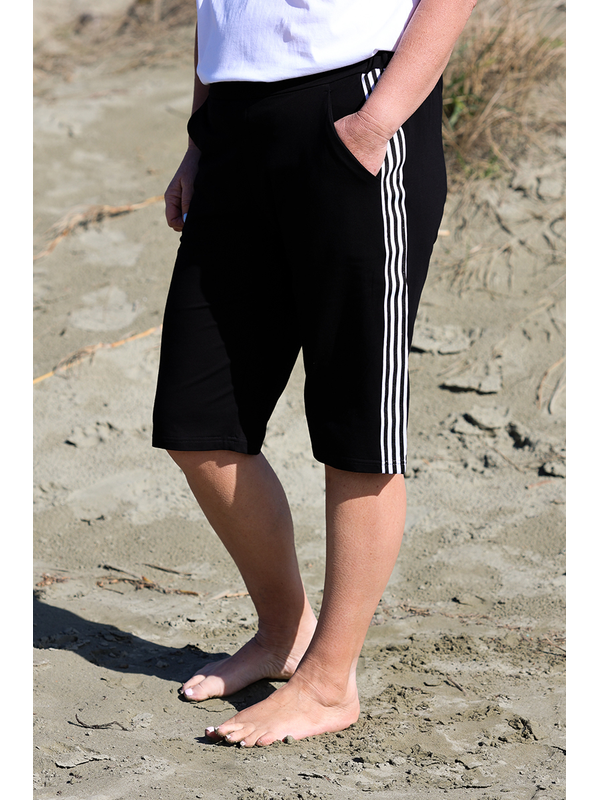 White On Black Summer Short