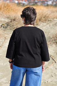 White On Black Summer Jacket