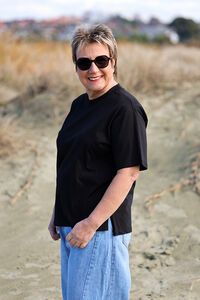 White On Black Box Tee