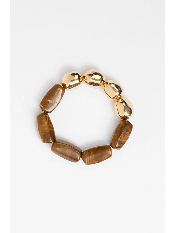 Stella + Gemma Tigers Eye Beads Bracelet