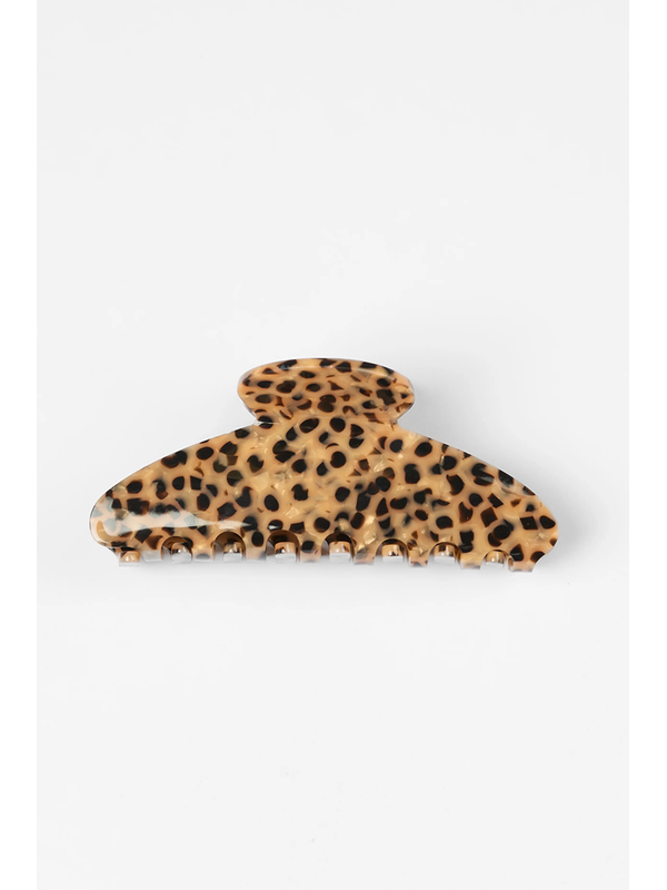 Stella + Gemma Camel Speckled Spot Hair Claw