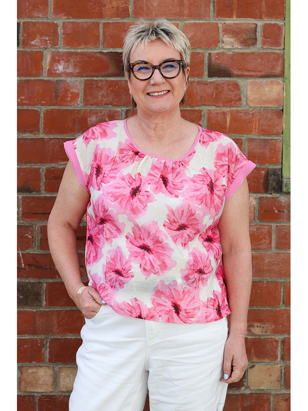 Nmbr Rose Pink Bloom Sallie Top